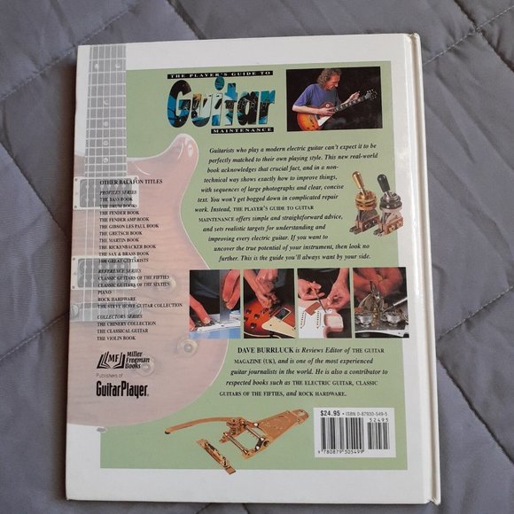 The Player's Guide To Guitar Maintenance Vintage 1998 Hardcover Book Retro 90s - Picture 2 of 16